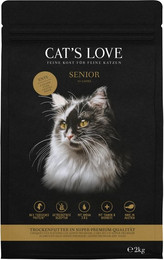 Produktbild von Cat's Love Senior Ente Katzentrockenfutter 2x2 Kilogramm