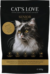 Produktbild von Cat's Love Senior Ente Katzentrockenfutter 6 x 400 Gramm