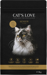 Produktbild von Cat's Love Senior Ente Katzentrockenfutter - 2 x 2 kg