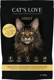 Produktbild von CAT'S LOVE Trockenfutter Adult Geflügel - 4 x 2 kg