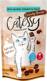 Produktbild von Catessy Knuspersnacks mit Lachs, Shrimps & Forelle - 15 x 65 g