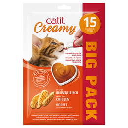 Produktbild von Catit Creamy Huhn Katzenleckpaste - 15 x 10 g