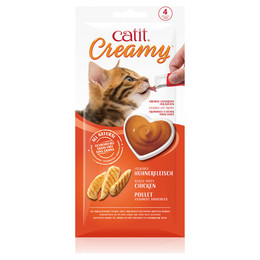 Produktbild von Catit Creamy Leckerei für Katzen Huhn - 4 x 10 g