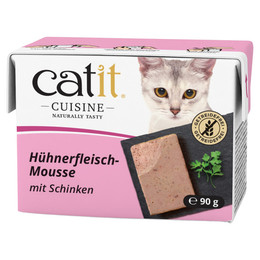 Produktbild von Catit Cuisine Mousse Huhn mit Schinken - 12 x 90 g