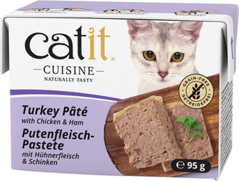 Produktbild von Catit Cuisine Pastete Pute mit Huhn und Schinken - 12 x 95 g