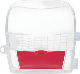 Produktbild von Catit Tiertransportbox Cabrio Fronttür rot/grau