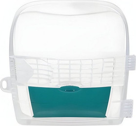Produktbild von Catit Tiertransportbox Cabrio Fronttür türkis/grau