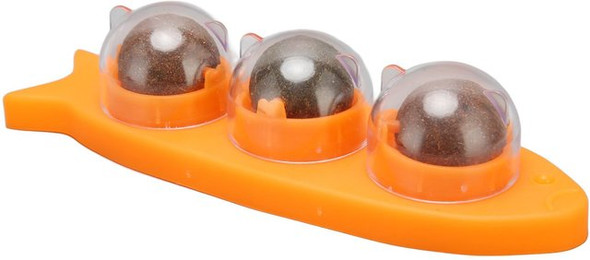 Produktbild von Catnip Ball Katzenspielzeug mit Klebeband und drehbarer Funktion