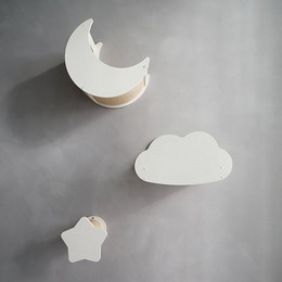 Produktbild von CatS Design Katzen-Wandregal Kletterwand Set 3-teilig Sky