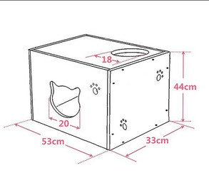 Produktbild von CatS Design Katzen-Wandregal Wandpark Katzenhöhle F2