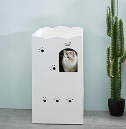 Produktbild von CatS Design Katzentoilette Schrank Weiß