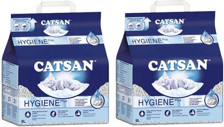 Produktbild von CATSAN Katzenstreu Hygiene Plus nicht-klumpend - 2 x 9 l