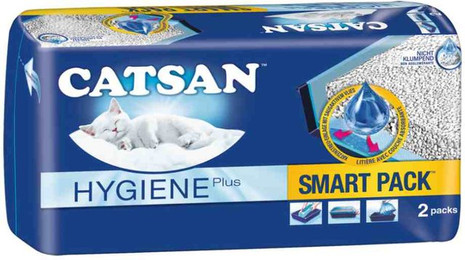 Produktbild von Catsan Smart Pack Einlegepack für Katzentoilette - 2 x 4 l