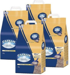 Produktbild von CATSAN Ultra plus Klumpstreu - 4 x 15 l