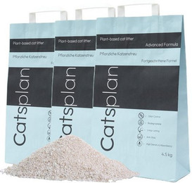 Produktbild von Catsplan pflanzliches Katzenstreu advanced - 13,5 kg