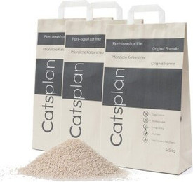 Produktbild von Catsplan pflanzliches Katzenstreu original - 13,5 kg