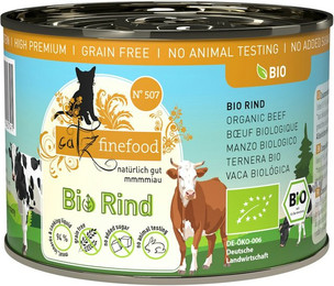 Produktbild von catz finefood Bio 6 x 200g Katzennassfutter No.507 Rind