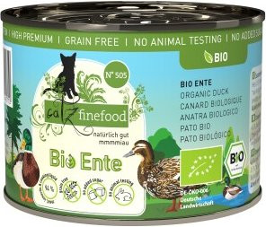 Produktbild von Catz finefood Bio Nassfutter Katze Adult Ente - 12 x 200 g