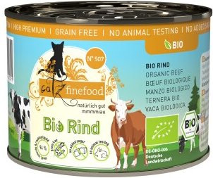 Produktbild von Catz finefood Bio Nassfutter Katze Adult Rind - 24 x 200 g