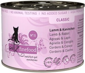 Produktbild von Catz finefood Classic Adult No. 11 Lamm und Kaninchen Nassfutter Katze - 6 x 200 g
