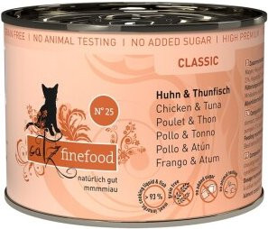 Produktbild von Catz finefood Classic Adult No. 25 Huhn und Thunfisch - 24 x 200 g
