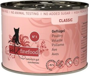 Produktbild von Catz finefood Classic Adult No. 3 Geflügel Nassfutter Katze - 6 x 200 g