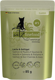 Produktbild von catz finefood Classic N° 05 - Lachs & Geflügel - 16 x 85 g