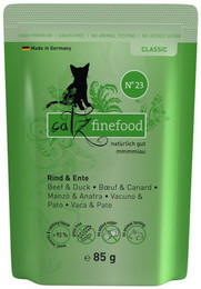 Produktbild von catz finefood Classic No.23 Rind & Ente Katzennassfutter - 16 x 85 g