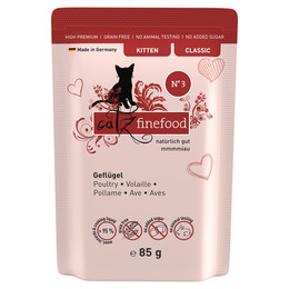 Produktbild von catz finefood Kitten No. 03 Geflügel - 8 x 85 g