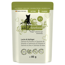 Produktbild von catz finefood Kitten No.05 Lachs & Geflügel - 16 x 85 g