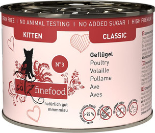 Produktbild von catz finefood Kitten No. 3 Geflügel - 6 x 200 g