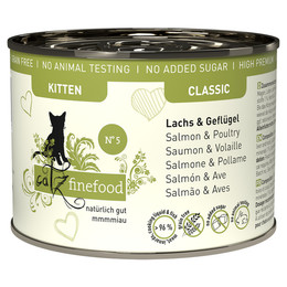 Produktbild von catz finefood Kitten No. 5 Lachs & Geflügel - 6 x 200 g