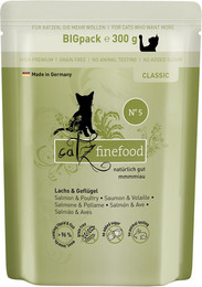 Produktbild von Catz Finefood Lachs & Geflügel No. 5 Pouch - 6 x 300 g