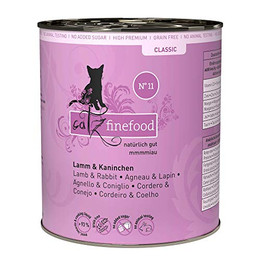 Produktbild von catz finefood N° 11 Lamm & Kaninchen Feinkost Katzenfutter nass - 6 x 800 g