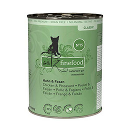 Produktbild von catz finefood N° 15 Huhn & Fasan Feinkost Katzenfutter nass - 6 x 400 g