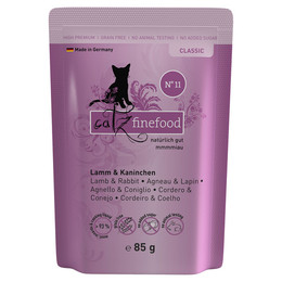 Produktbild von catz finefood No. 11 Lamm & Kaninchen Katzenfutter nass - 16 x 85 g