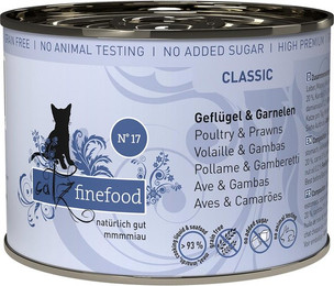 Produktbild von catz finefood No. 17 Geflügel & Garnele Katzenfutter nass - 6 x 200 g