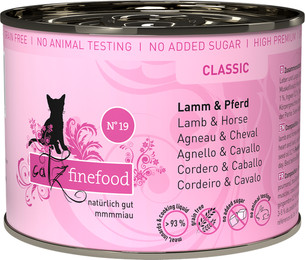 Produktbild von catz finefood No. 19 Lamm & Pferd - 6 x 200 g