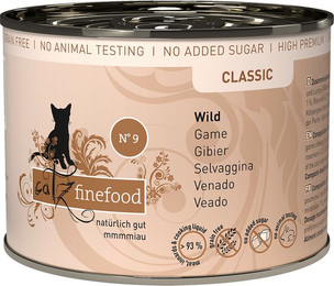 Produktbild von catz finefood No. 9 Wild Nassfutter für Katzen - 6 x 200 g