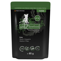 Produktbild von Catz Finefood Purrrr No. 115 Ente Pouch - 16 x 85 g