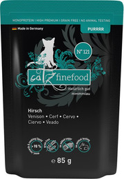 Produktbild von catz finefood Purrrr Pouch Hirsch - 8 x 85 g