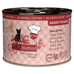 Produktbild von catz finefood Ragout No. 603 Gans & Pute in Soße - 6 x 190 g