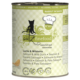 Produktbild von catz finefood Ragout No. 605 Lachs & Ente in Soße - 6 x 380 g