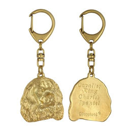 Cavalier King Charles Spaniel Schlüsselanhänger vergoldet – Bild 1 von 7