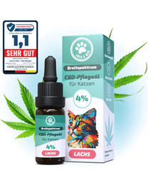 Produktbild von CBD Öl 4% Katze Lachs - 10ml