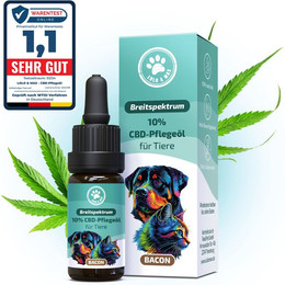 Produktbild von CBD Öl - Hunde und Katzen 10% - Bacon - 10ml