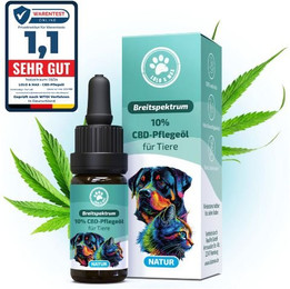 Produktbild von CBD Öl - Hunde und Katzen 10% - Natur - 10ml