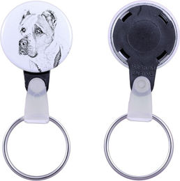 Produktbild von Central Asia Shepherd Dog, Central Asian Shepherd Dog - keychain with a dog portrait, pendant with the brand's own Art-Dog graphics