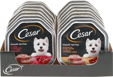 Produktbild von Cesar Hundefutter Klassik-Terrine - 14 x 150 g