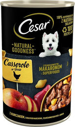 Produktbild von CESAR Hundenassfutter mit Huhn, Karotten, Vollkornnudeln und Apfel - 400 g